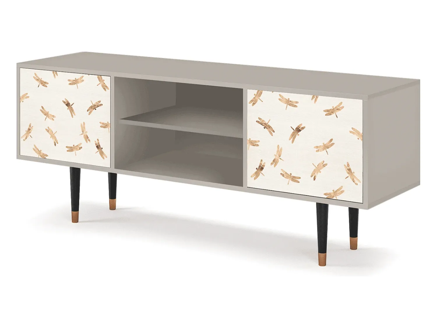 Mueble de TV - 170х69х48 cm - T2 - Nude Dragonflies, Areia^ Móvel De Tv