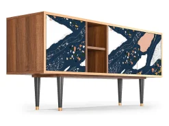 Mueble de TV - 150х69х41 cm - T5 - Nude Iceberg, Nogueira^ Móvel De Tv