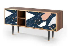 Mueble de TV - 150х69х41 cm - T5 - Nude Iceberg, Nogueira^ Móvel De Tv