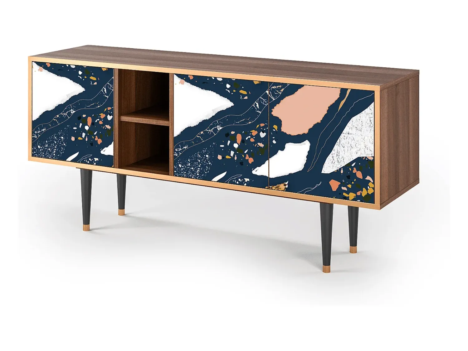 Mueble de TV - 150х69х41 cm - T5 - Nude Iceberg, Nogueira^ Móvel De Tv