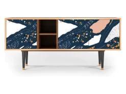 Mueble de TV - 150х69х41 cm - T5 - Nude Iceberg, Nogueira^ Móvel De Tv