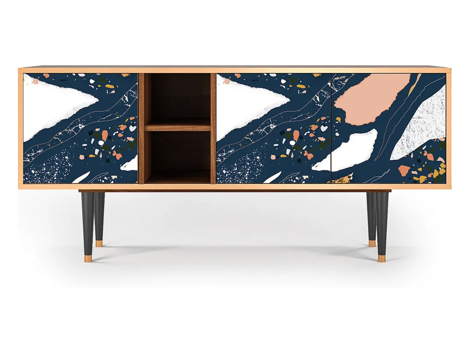 Mueble de TV - 150х69х41 cm - T5 - Nude Iceberg, Nogueira^ Móvel De Tv
