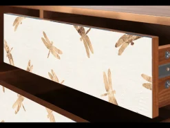 Mueble de TV - 170х59х48 cm - T4 - Nude Dragonflies, Nogueira^ Móvel De Tv