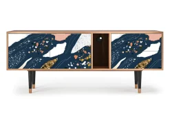 Best Mueble de TV - 170х69х48 cm - T1 - Nude Iceberg, Nogueira Castanho