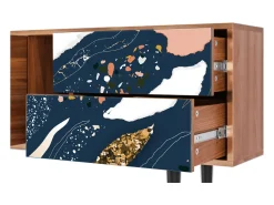 Best Mueble de TV - 170х69х48 cm - T1 - Nude Iceberg, Nogueira Castanho