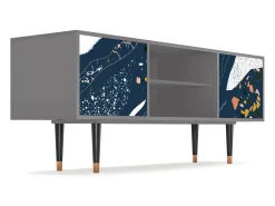 Mueble de TV - 170х69х48 cm - T2 - Nude Iceberg, Cinza Cinzento