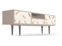 Móvel De Tv* Mueble de TV - 170х59х41 cm - T6 - Nude Dragonflies, Latte Bege