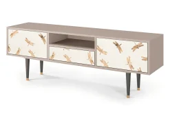 Móvel De Tv* Mueble de TV - 170х59х41 cm - T6 - Nude Dragonflies, Latte Bege