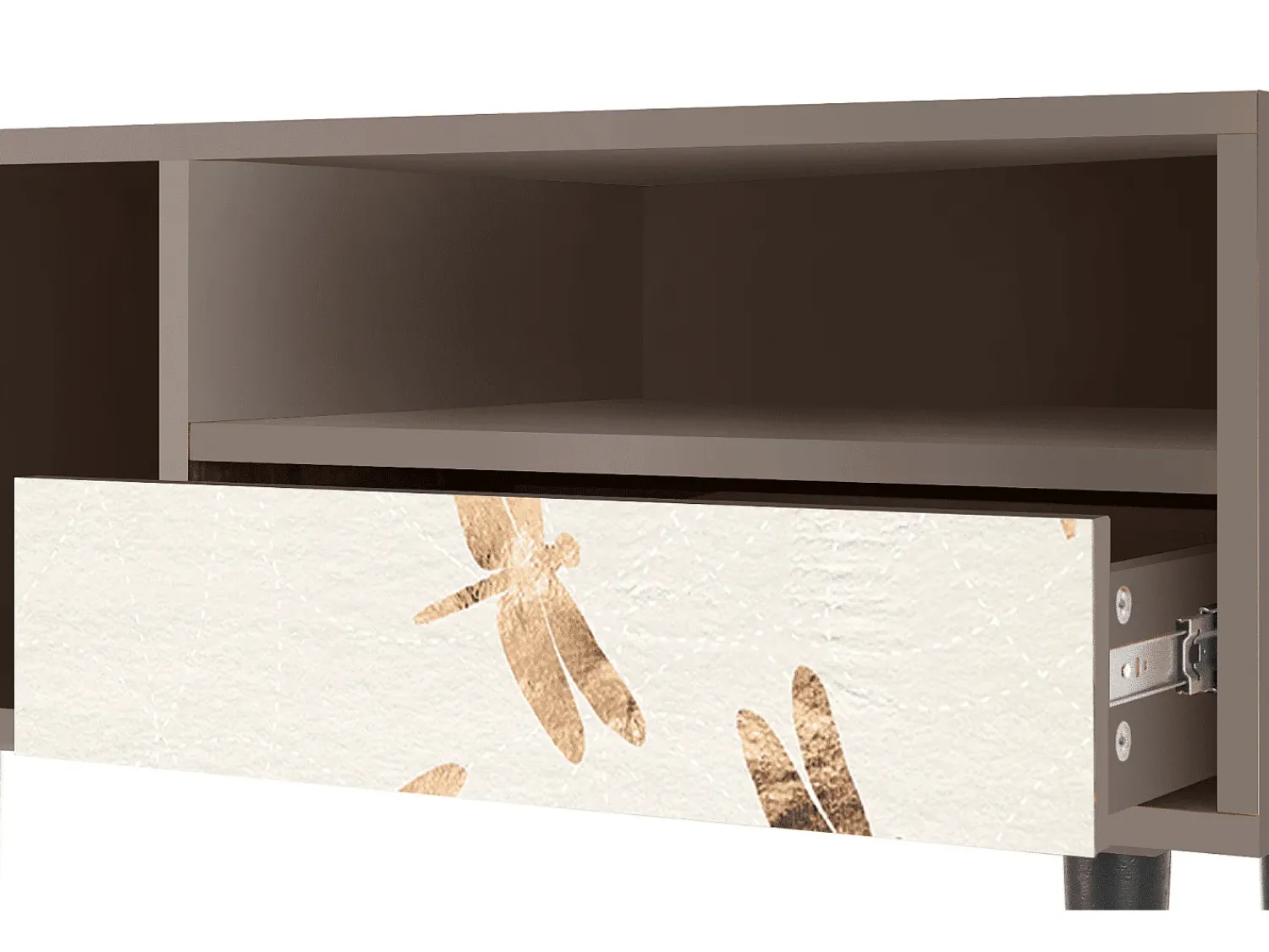 Mueble de TV - 115х59х48 cm - T3 - Nude Dragonflies, Latte^ Móvel De Tv