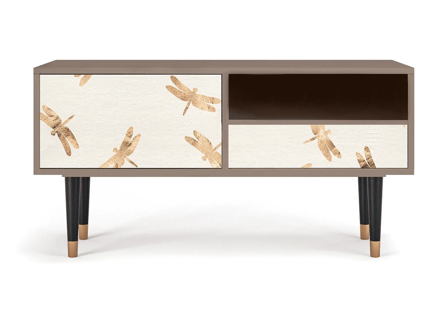 Mueble de TV - 115х59х48 cm - T3 - Nude Dragonflies, Latte^ Móvel De Tv