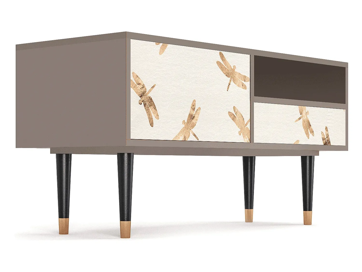 Mueble de TV - 115х59х48 cm - T3 - Nude Dragonflies, Latte^ Móvel De Tv