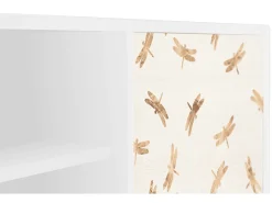 Móvel De Tv| Mueble de TV - 170х69х48 cm - T2 - Nude Dragonflies, Branco Bege