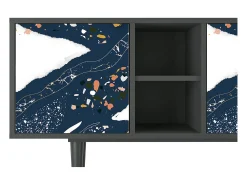 Mueble de TV - 150х69х41 cm - T5 - Nude Iceberg, Antracite^ Móvel De Tv