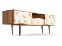 Mueble de TV - 170х59х41 cm - T6 - Nude Dragonflies, Nogueira^ Móvel De Tv