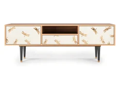 Mueble de TV - 170х59х41 cm - T6 - Nude Dragonflies, Nogueira^ Móvel De Tv