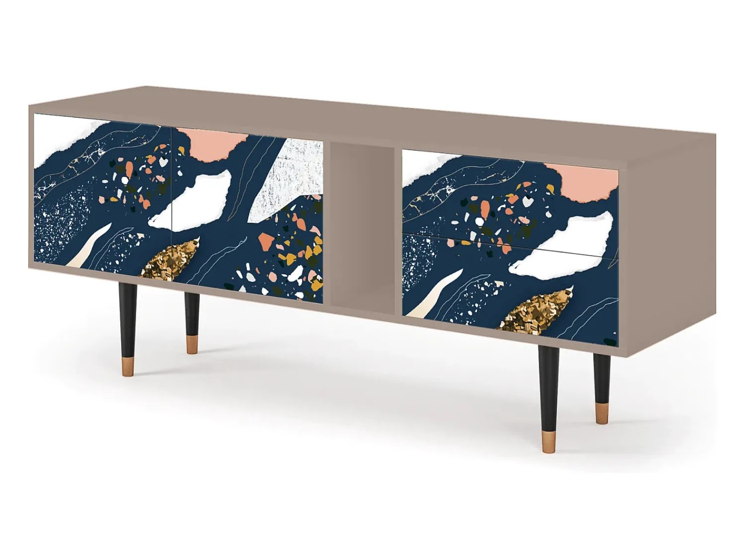 Móvel De Tv* Mueble de TV - 170х69х48 cm - T1 - Nude Iceberg, Latte Bege