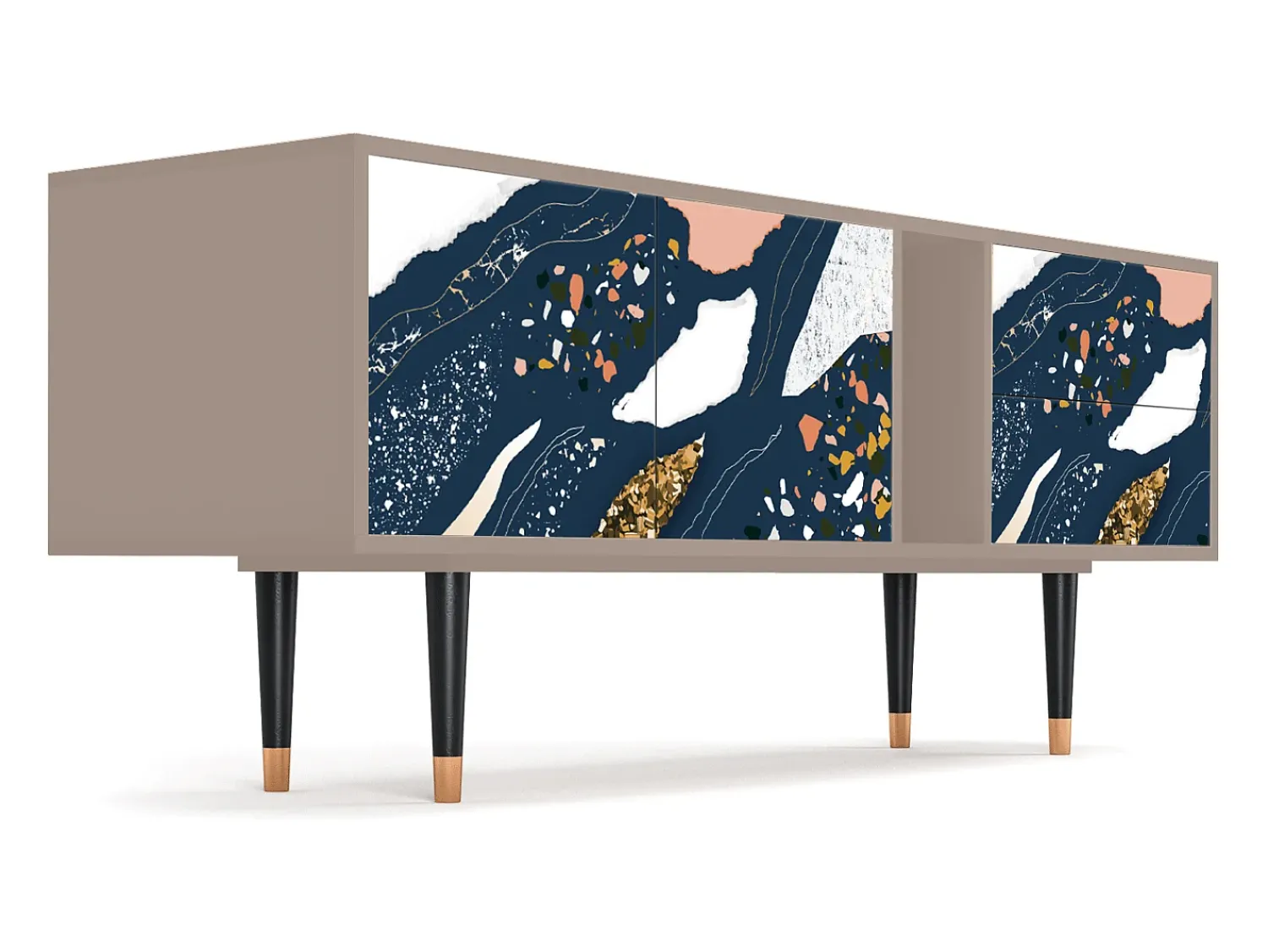 Móvel De Tv* Mueble de TV - 170х69х48 cm - T1 - Nude Iceberg, Latte Bege