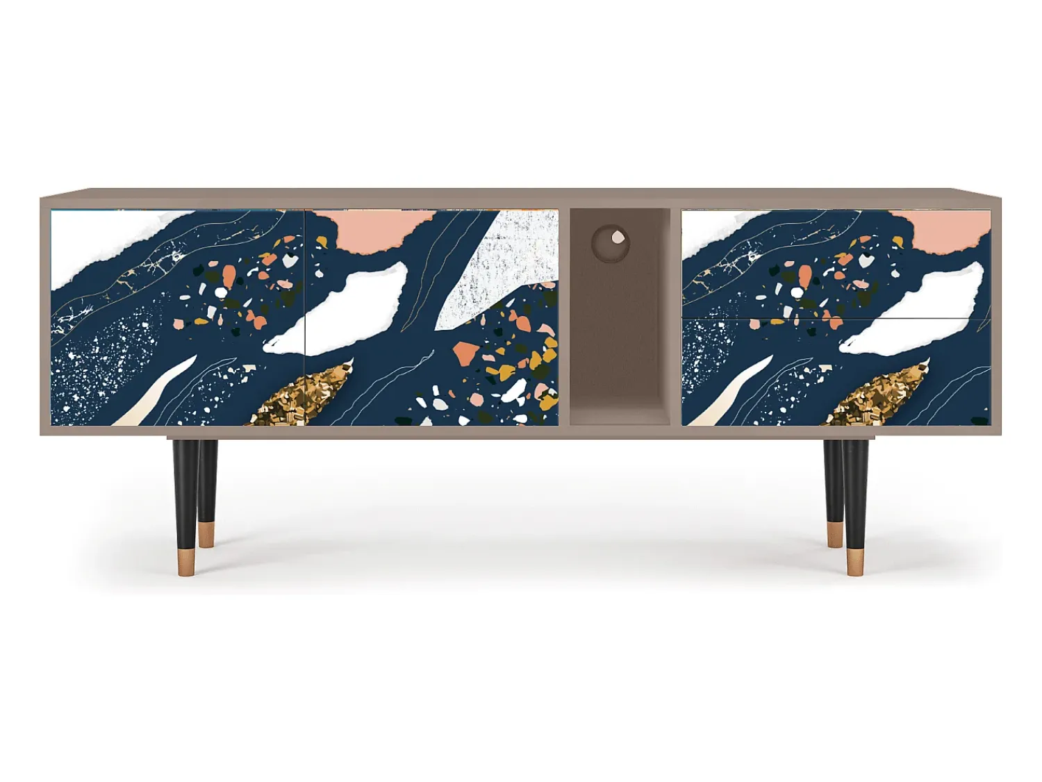 Móvel De Tv* Mueble de TV - 170х69х48 cm - T1 - Nude Iceberg, Latte Bege