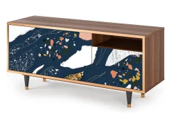 Mueble de TV - 125х56х41 cm - T7 - Nude Iceberg, Nogueira^ Móvel De Tv
