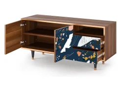 Mueble de TV - 125х56х41 cm - T7 - Nude Iceberg, Nogueira^ Móvel De Tv