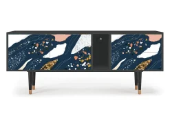 Móvel De Tv* Mueble de TV - 170х69х48 cm - T1 - Nude Iceberg, Antracite Cinza antracite