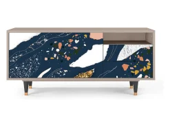 Móvel De Tv* Mueble de TV - 125х56х41 cm - T7 - Nude Iceberg, Latte Bege