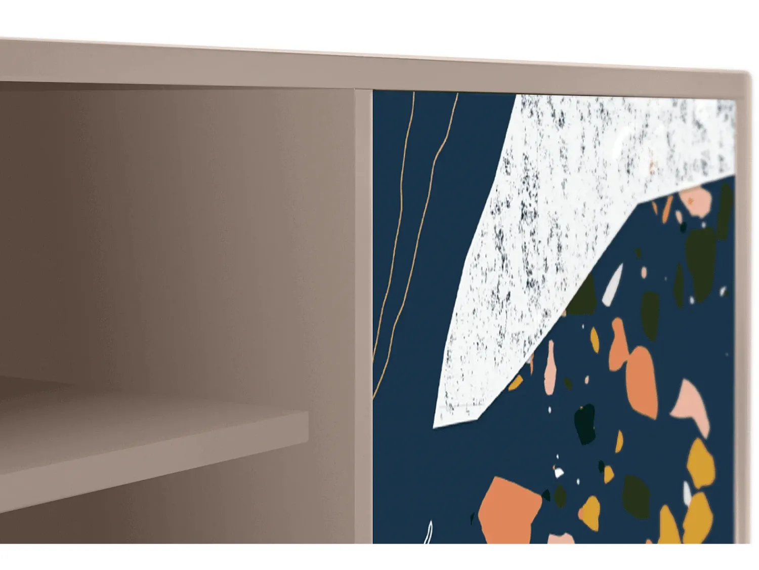 Mueble de TV - 170х69х48 cm - T2 - Nude Iceberg, Latte^ Móvel De Tv