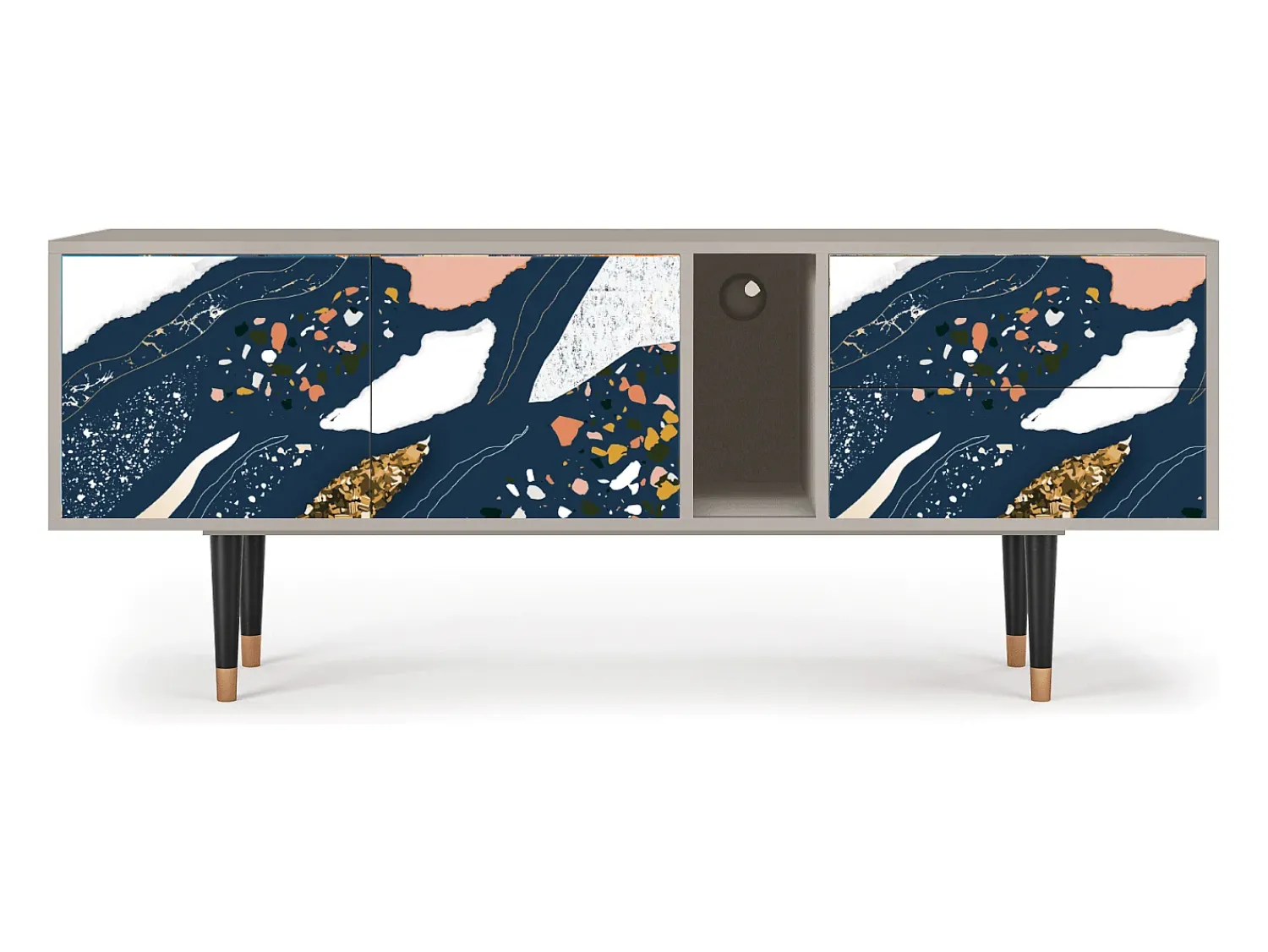 Móvel De Tv* Mueble de TV - 170х69х48 cm - T1 - Nude Iceberg, Areia Bege