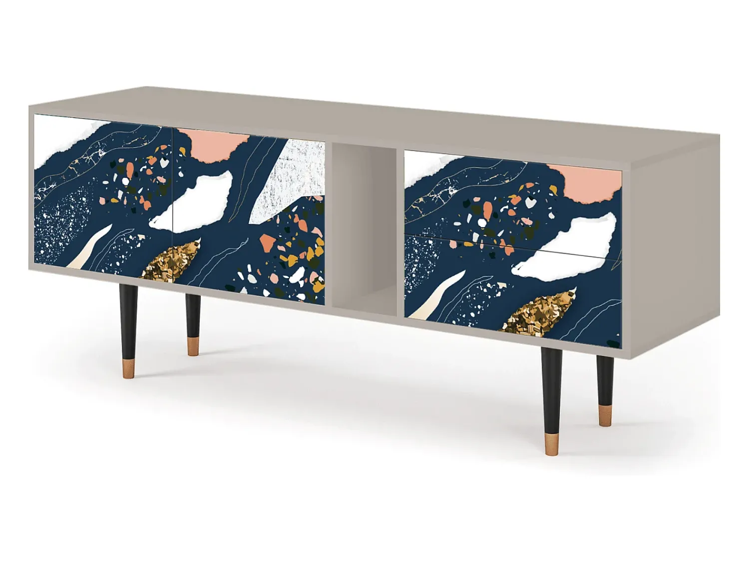 Móvel De Tv* Mueble de TV - 170х69х48 cm - T1 - Nude Iceberg, Areia Bege