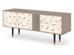 Móvel De Tv* Mueble de TV - 170х69х48 cm - T1 - Nude Dragonflies, Latte Bege