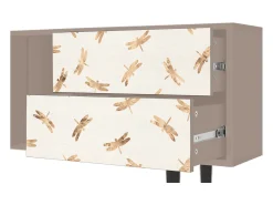 Móvel De Tv* Mueble de TV - 170х69х48 cm - T1 - Nude Dragonflies, Latte Bege