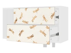 Mueble de TV - 170х69х48 cm - T1 - Nude Dragonflies, Branco^ Móvel De Tv