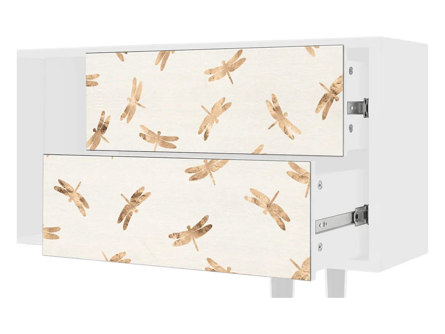 Mueble de TV - 170х69х48 cm - T1 - Nude Dragonflies, Branco^ Móvel De Tv