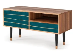 Móvel De Tv| Mueble de TV - 115х59х48 cm - T3 - Ocean Drive, Nogueira Castanho