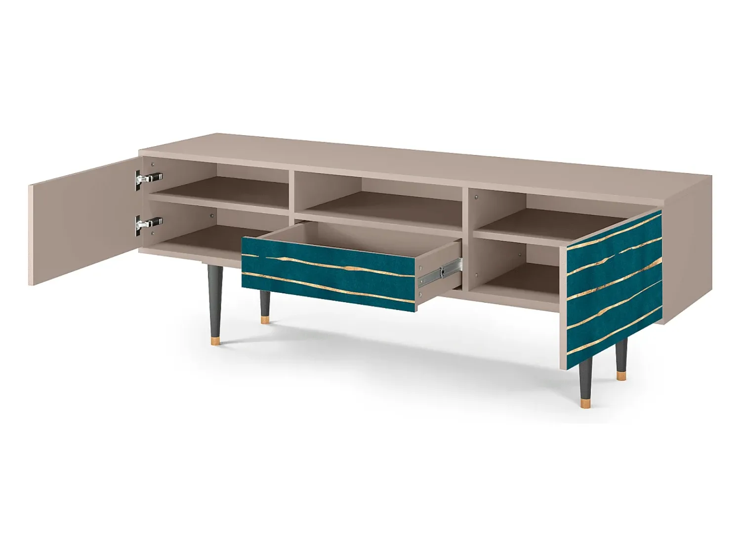 Mueble de TV - 170х59х41 cm - T6 - Ocean Drive, Latte^ Móvel De Tv