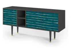 Discount Mueble de TV - 150х69х41 cm - T5 - Ocean Drive, Antracite Cinza antracite