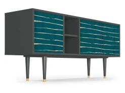 Discount Mueble de TV - 150х69х41 cm - T5 - Ocean Drive, Antracite Cinza antracite