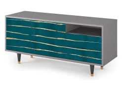 Móvel De Tv| Mueble de TV - 125х56х41 cm - T7 - Ocean Drive, Cinza Cinzento
