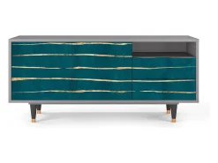 Móvel De Tv| Mueble de TV - 125х56х41 cm - T7 - Ocean Drive, Cinza Cinzento