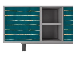 Móvel De Tv* Mueble de TV - 150х69х41 cm - T5 - Ocean Drive, Cinza Cinzento