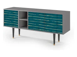 Móvel De Tv* Mueble de TV - 150х69х41 cm - T5 - Ocean Drive, Cinza Cinzento