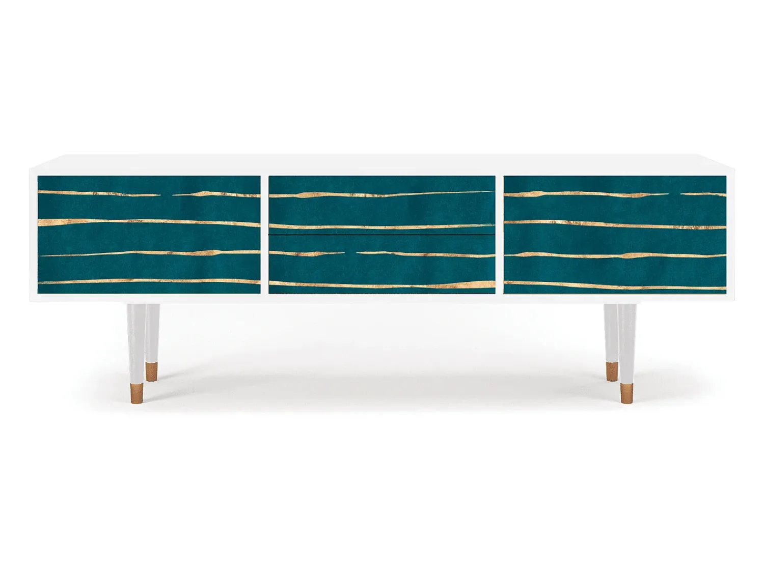 Móvel De Tv* Mueble de TV - 170х59х48 cm - T4 - Ocean Drive, Branco Bege