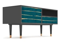 Mueble de TV - 115х59х48 cm - T3 - Ocean Drive, Antracite^ Móvel De Tv