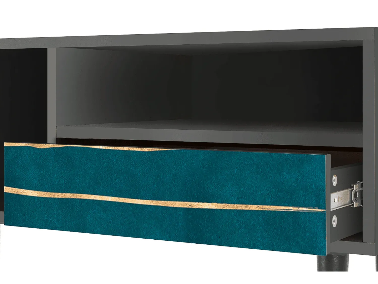 Mueble de TV - 115х59х48 cm - T3 - Ocean Drive, Antracite^ Móvel De Tv