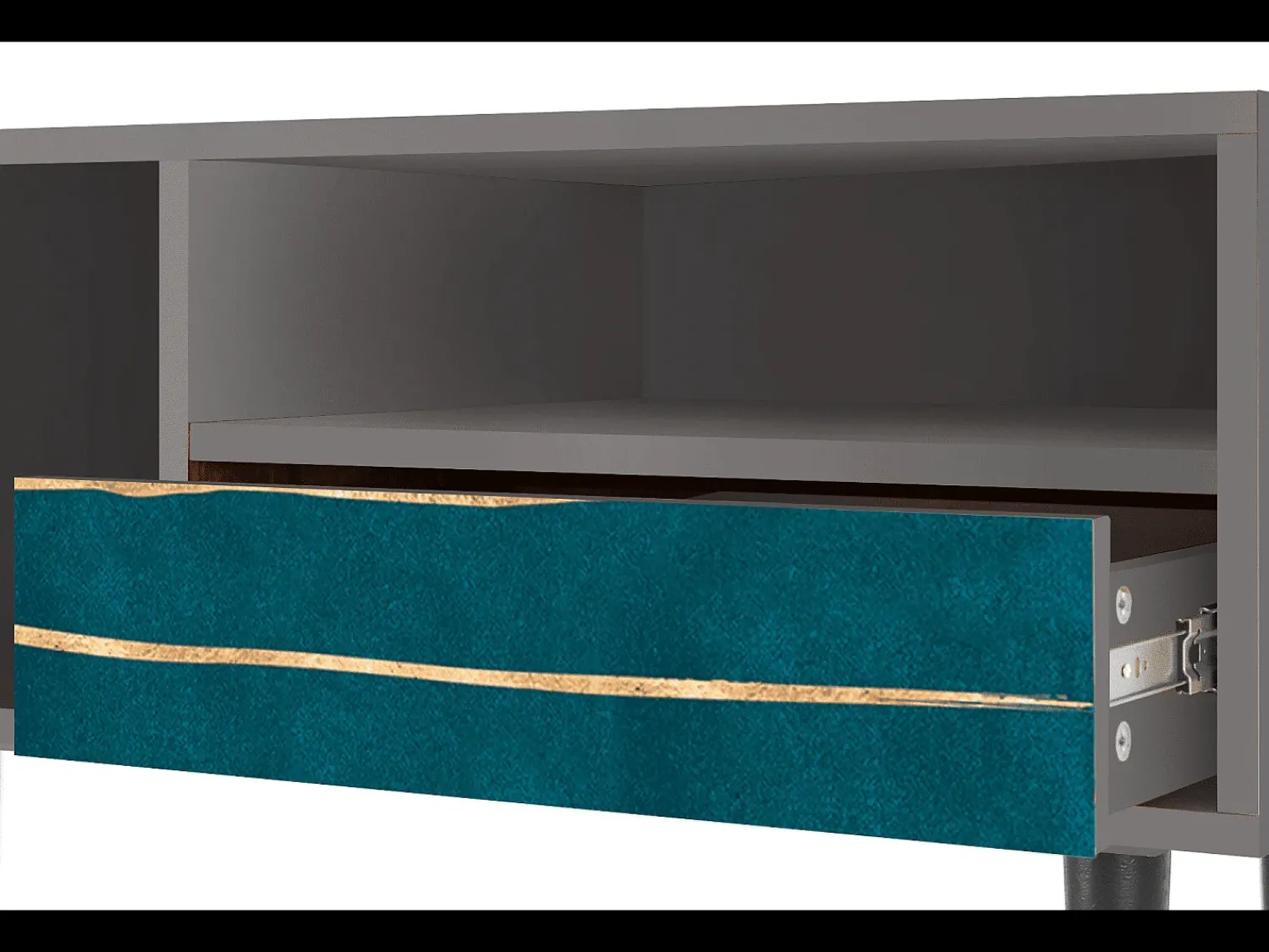 Mueble de TV - 115х59х48 cm - T3 - Ocean Drive, Cinza^ Móvel De Tv