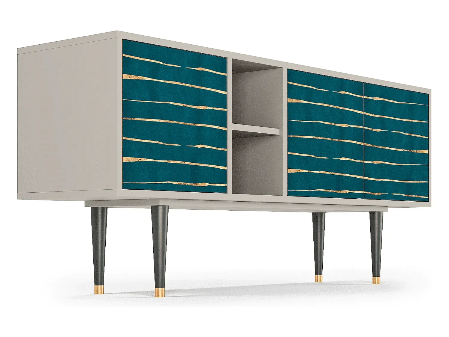 Móvel De Tv* Mueble de TV - 150х69х41 cm - T5 - Ocean Drive, Areia Bege
