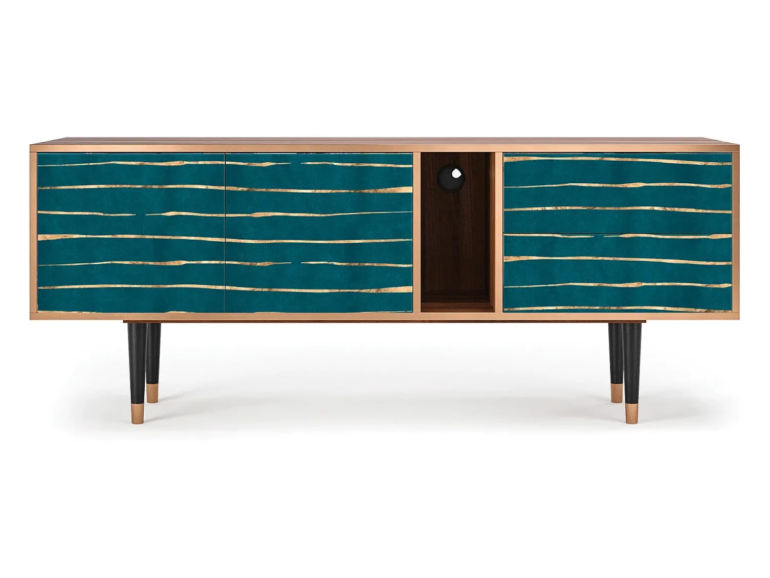 Mueble de TV - 170х69х48 cm - T1 - Ocean Drive, Nogueira Castanho