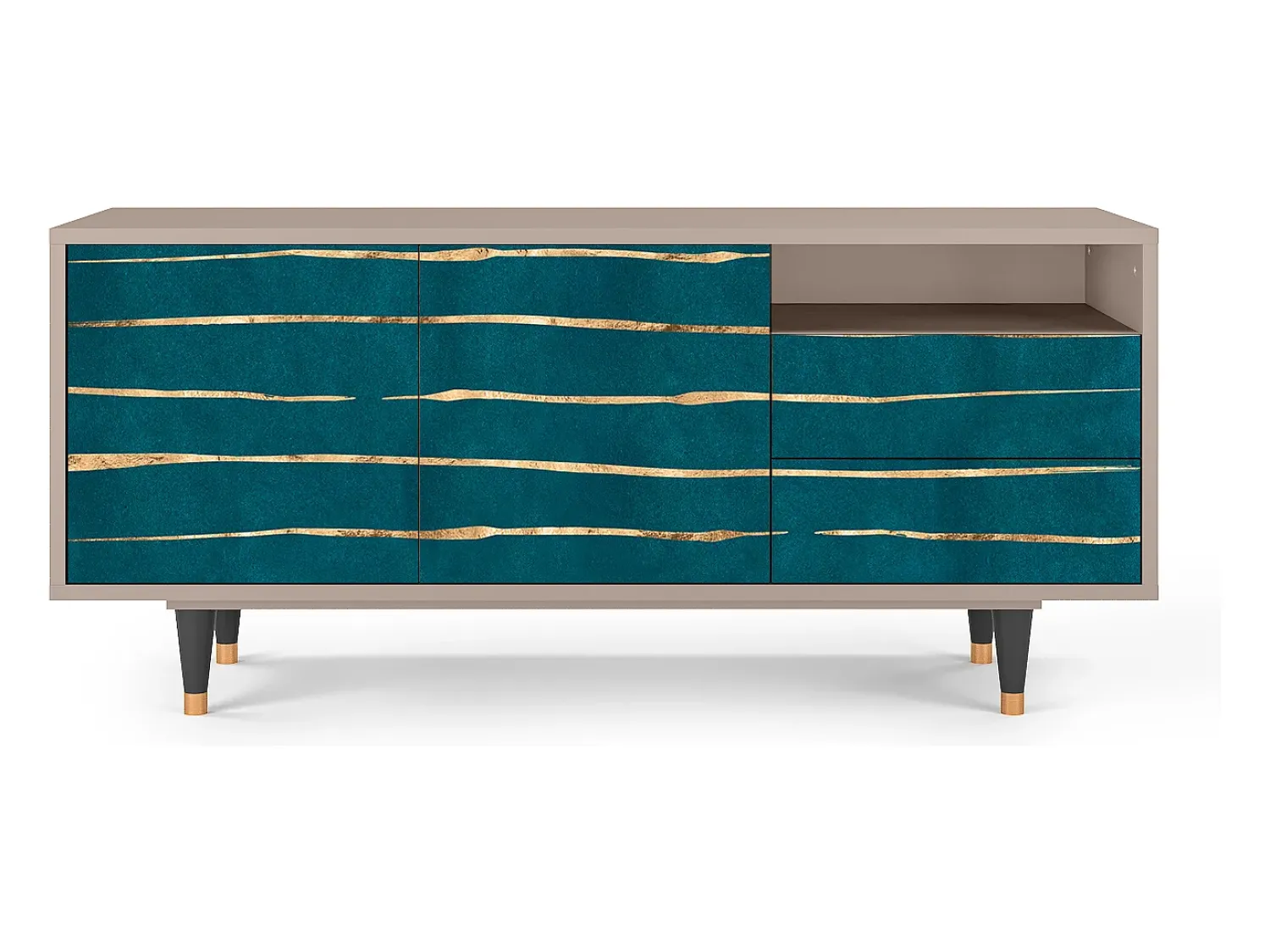 Móvel De Tv| Mueble de TV - 125х56х41 cm - T7 - Ocean Drive, Latte Bege