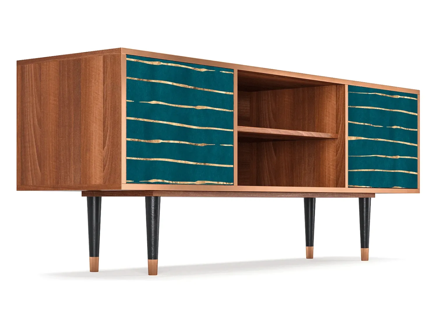 Mueble de TV - 170х69х48 cm - T2 - Ocean Drive, Nogueira^ Móvel De Tv