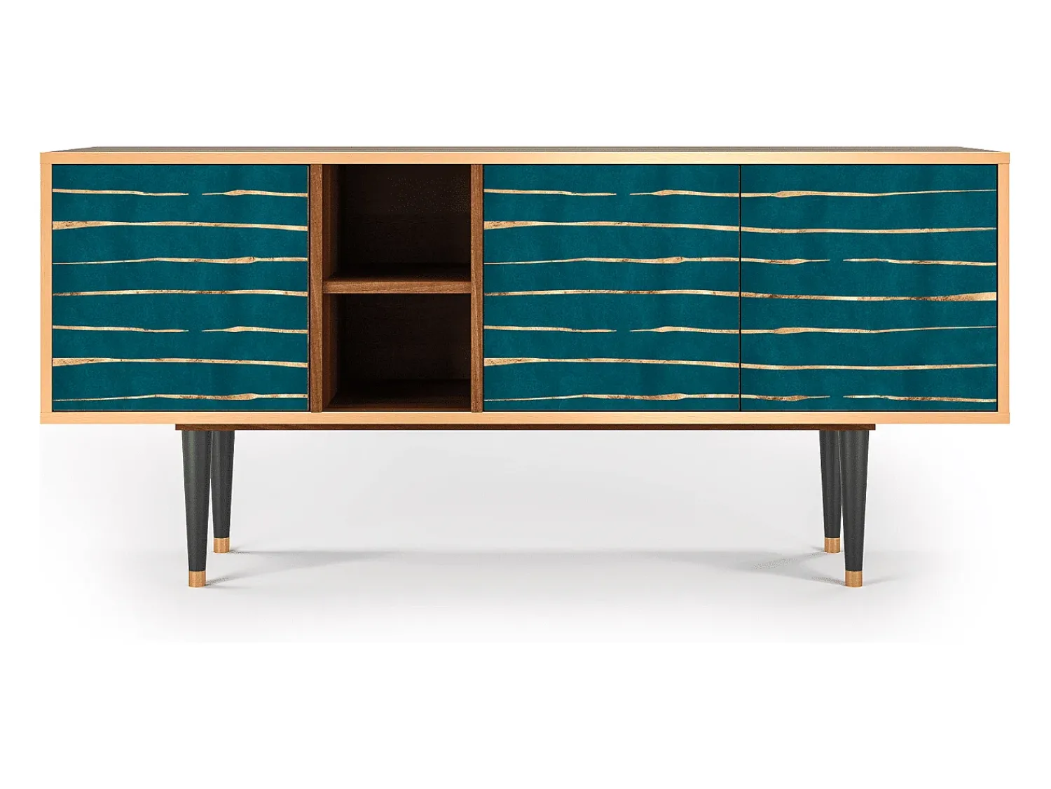 Best Mueble de TV - 150х69х41 cm - T5 - Ocean Drive, Nogueira Castanho